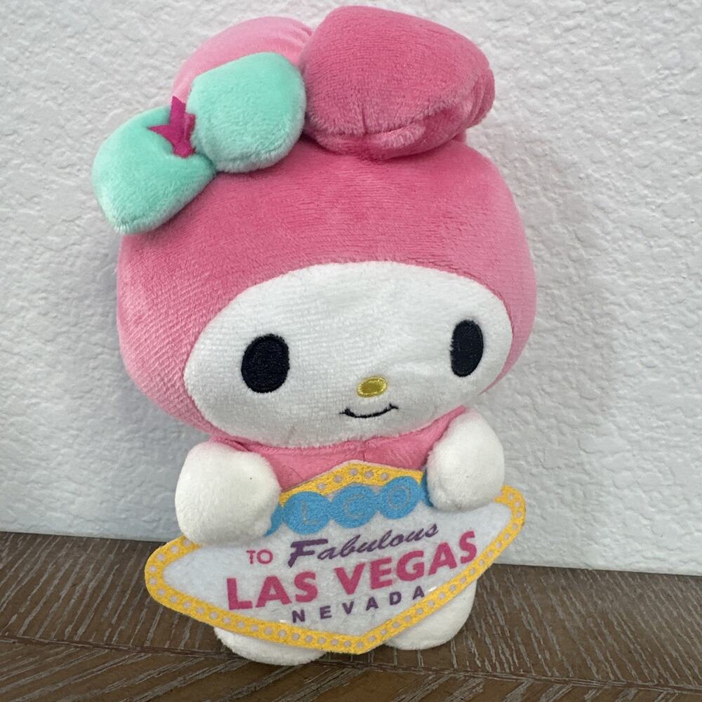 My Melody Plush Sanrio Las Vegas Sign To Fabulous Welcome Nevada Rare 6"